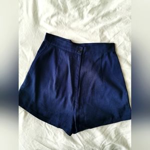 Reformation Navy Casual Shorts